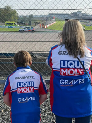 Bradley Gravett Racing - Embroidered Race Suit - W H Barrs - Berkshire