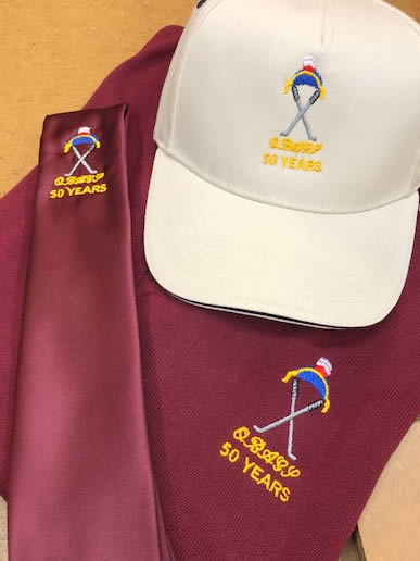 Embroidery Sample - Golf Society - W H Barrs - Embroidered Clothing