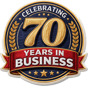 70 years in business - W H Barrs - Embroidered Clothing