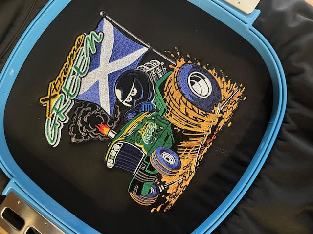 Xtreme Green - Large Embroidery - W H Barrs